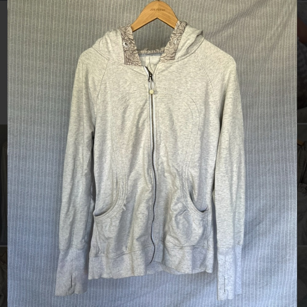 Lululemon 12 Grey Zip-Up Hoodie